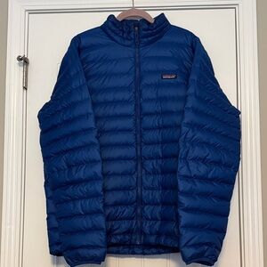 Men's Blue Patagonia Puffer Jacket size  XL